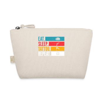 Eat Sleep Tattoo Repeat Ink Style - Bio-Täschchen - Natur - Vorne