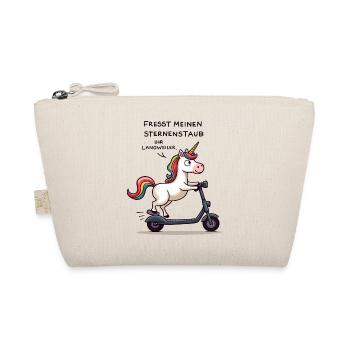 Scooter Unicorn - Organic Pouch - nature - Front