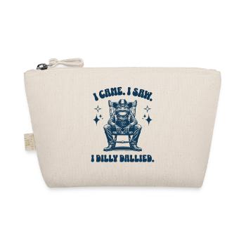 I Came I Saw I Dilly Dallied Cool Frog Cowboy - Organic Pouch - nature - Front