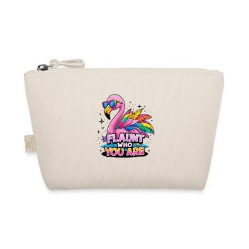 Colorful Flamingo – Be Proud of How You Are - Organic Pouch - nature - Front