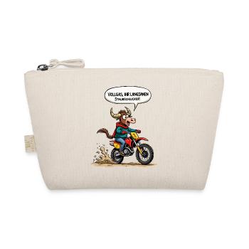 Motocross Stier - Bio-Täschchen - Natur - Vorne