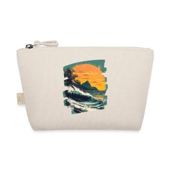 Beach Palm Trees Sunset Summer - Organic Pouch - nature - Front