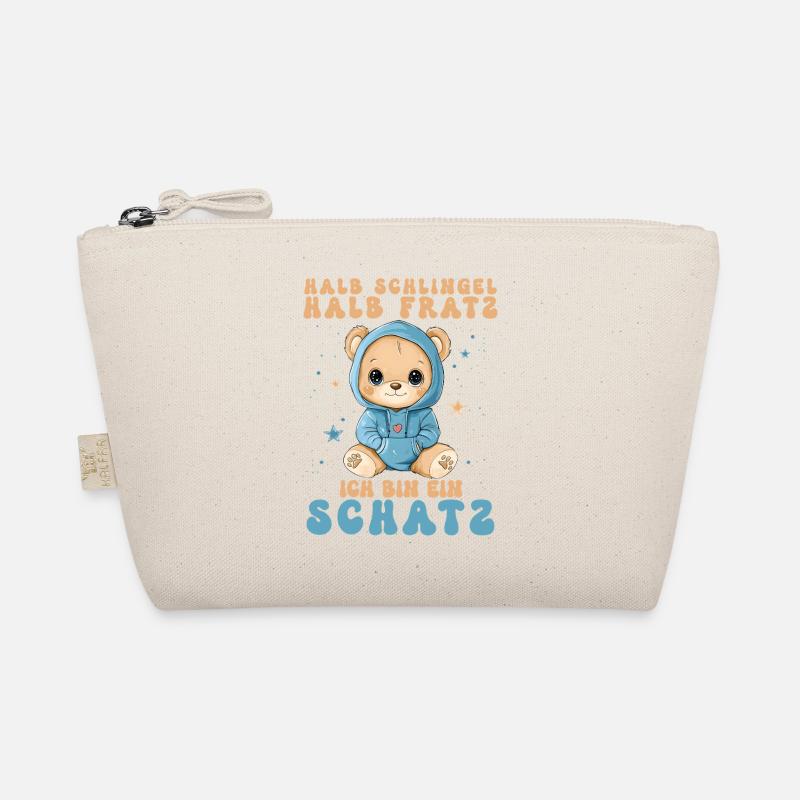 Halb Schlingel Halb Fratz Schatz Bär Bärchen Bio-Täschchen