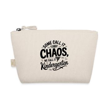 Funny Kindergarten Saying Design - Organic Pouch - nature - Front