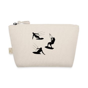 Kitesurfer Kitesurfing Watersports Kiteboarding - Organic Pouch - nature - Front
