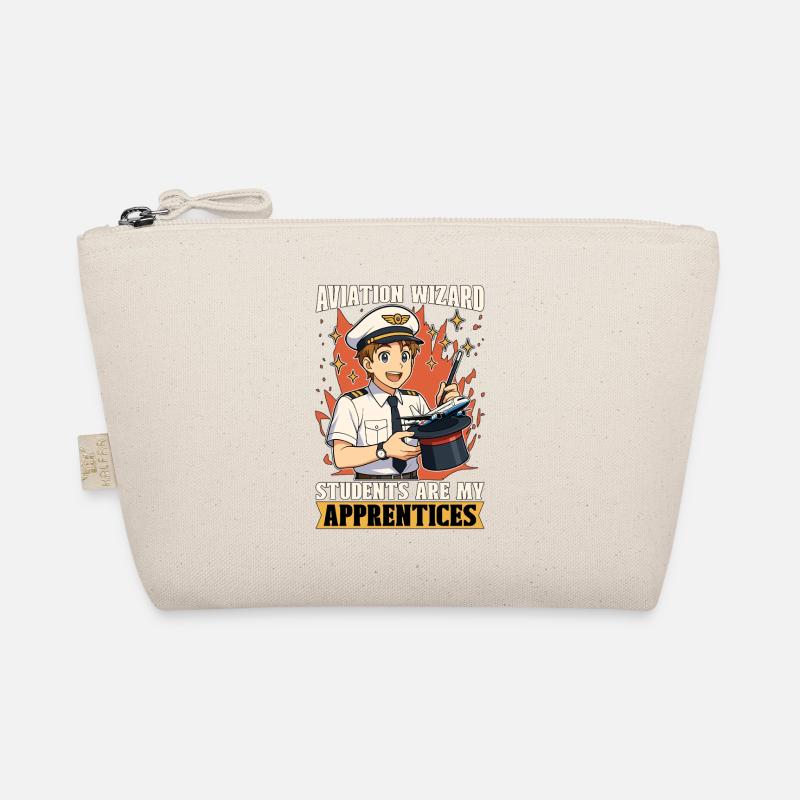 Flight Instructor Aviation Wizard Flight Trainer Organic Pouch