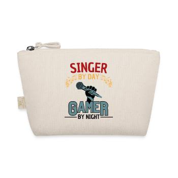 funny singer gamer saying - Organic Pouch - nature - Front
