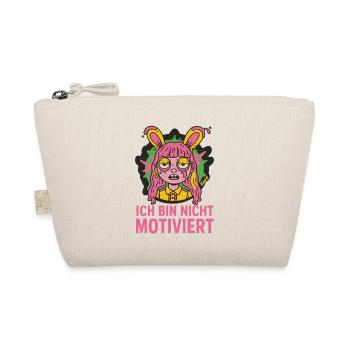 I'm not motivated – bunny mode off - Organic Pouch - nature - Front