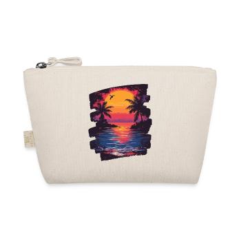 Plage Palmiers Coucher de soleil Été - Trousse biologique - nature - Devant