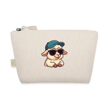 Cool Sheep Lamb with Sunglasses Joy Summer - Organic Pouch - nature - Front