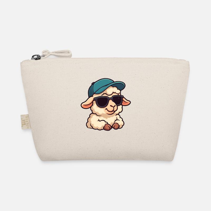 Cool Sheep Lamb with Sunglasses Joy Summer Organic Pouch