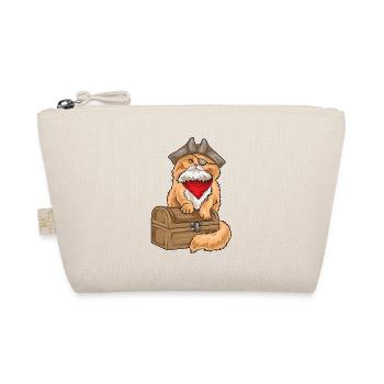 Persian Cat Pirate Treasure Chest - Organic Pouch - nature - Front