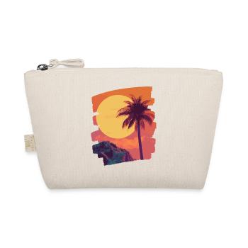 Beach Palm Trees Sunset Summer - Organic Pouch - nature - Front