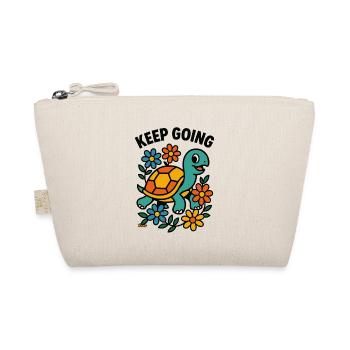 Tortue motivante avec des fleurs - Trousse biologique - nature - Devant