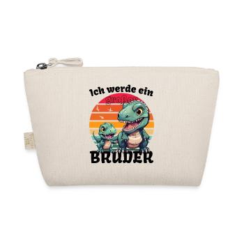 Nachwuchs Verkünden | Ich Werde Großer Bruder 2027 - Bio-Täschchen - Natur - Vorne
