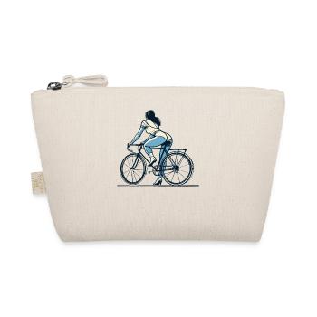 Streetwear Design mit Rennrad für sportliche - Bio-Täschchen - Natur - Vorne