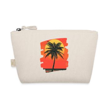 Palm Tree Sunset Summer Sun - Organic Pouch - nature - Front