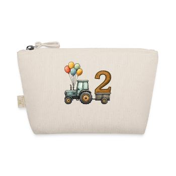 Tracteur d’anniversaire avec remorque 2 ans enfants - Trousse biologique - nature - Devant