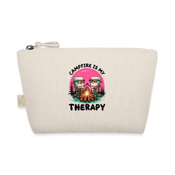 Campfire is my Therapy - Bio-Täschchen - Natur - Vorne
