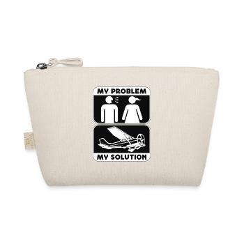 Aerobatic Pilot My Problem My Pictogram Mom Dad - Organic Pouch - nature - Front