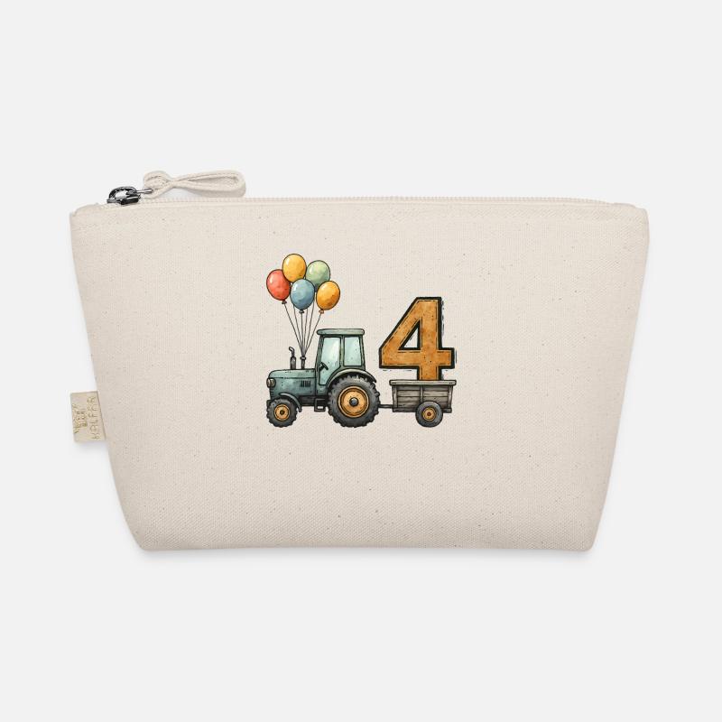 Tracteur d’anniversaire avec remorque 4 ans enfants Trousse biologique