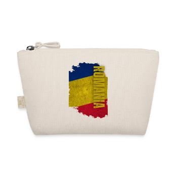 Romania Flag Vertical, Master Romania - Organic Pouch - nature - Front