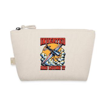 Aerobatic Pilot Inverted And Loving It Model Pilot - Organic Pouch - nature - Front
