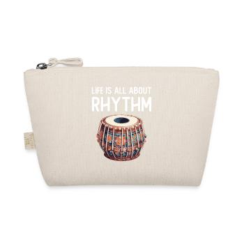 Life is all about rhythm - Organic Pouch - nature - Front