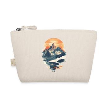 Mountains Climbing Climbers Hiking - Organic Pouch - nature - Front