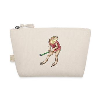 Frosch Feldhockey Hockeyschläger - Bio-Täschchen - Natur - Vorne