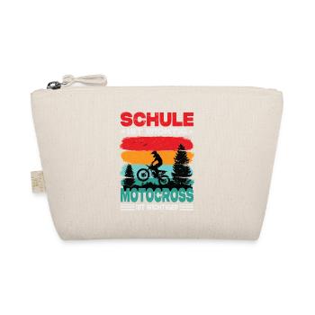 Motocrossfahrer Geschenke Motocross Biker Sprüche - Bio-Täschchen - Natur - Vorne