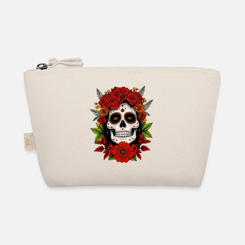 Tête de mort mexicain Dia de los Muertos Skull Trousse biologique