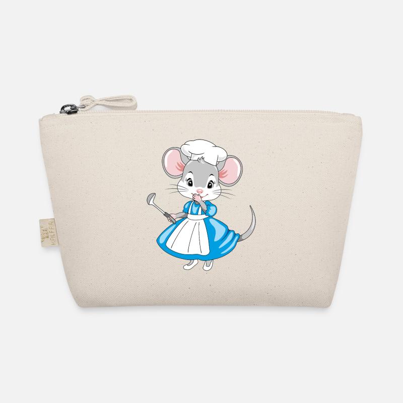 Souris de chef rieuse avec une louche à la main Trousse biologique