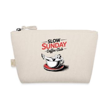 Slow Sunday Coffee Club Sonntag Kaffee Lustig Früh - Bio-Täschchen - Natur - Vorne
