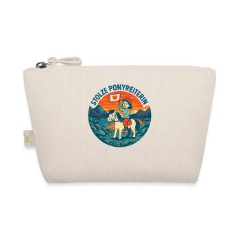 Fier poney cavalier cheval motif - Trousse biologique - nature - Devant