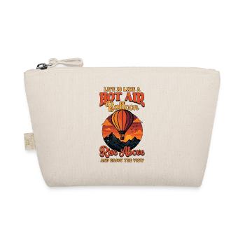 Hot Air Ballooning Life Is Like Hot Air Balloonist - Organic Pouch - nature - Front