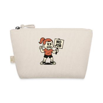 PAS D’EMPLOI – Enfant en colère avec une pancarte de protestation - Trousse biologique - nature - Devant