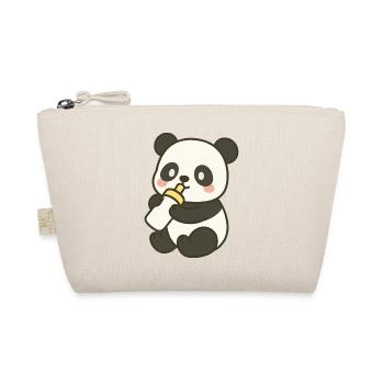 Panda-Schnuffelzeit - Bio-Täschchen - Natur - Vorne
