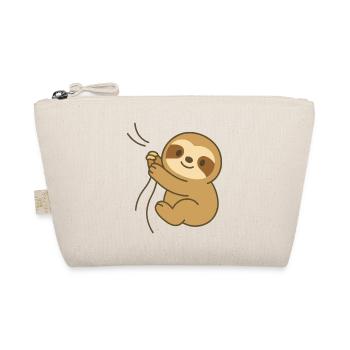 Cozy Sloth Hug - Cuddly Sloth Baby - Organic Pouch - nature - Front