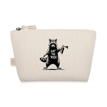 EAT THE RICH - Raccoon Sprayer Street Art - Trousse biologique - nature - Devant