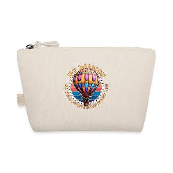 Ballooning Enthusiast My Passion My Balloon Pilot - Organic Pouch - nature - Front