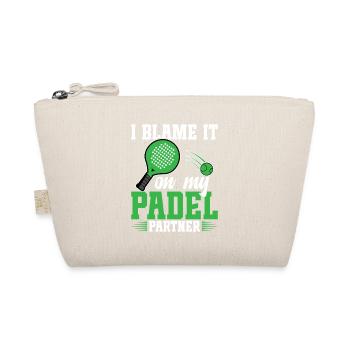 I blame my padel partner - Organic Pouch - nature - Front