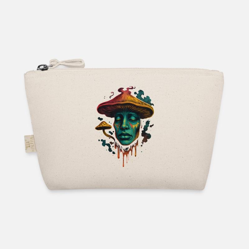 Visage de champignon psychédélique Design surréaliste Trousse biologique