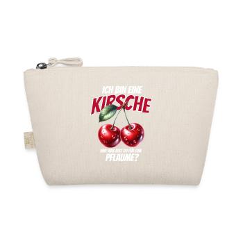 Kirsche Geschenk Pflaume Spruch Lustig Frauen - Bio-Täschchen - Natur - Vorne