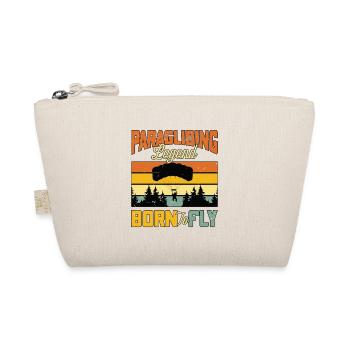 Paragliding Paraglider Legend Born To Fly Skydiver - Organic Pouch - nature - Front