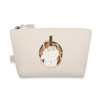 In the name of Jesus I play the guitar - Organic Pouch - nature - Front