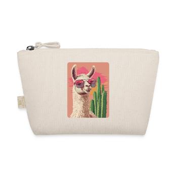 Funny Llama Alpaca Llama Animal Gift - Organic Pouch - nature - Front