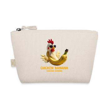 Funny Chicken Banana Gift For Brainrot Meme Lovers - Organic Pouch - nature - Front