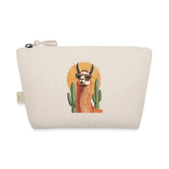 Funny Llama Alpaca Llama Animal Gift - Organic Pouch - nature - Front
