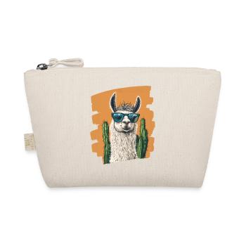 Funny Llama Alpaca Llama Animal Gift - Organic Pouch - nature - Front